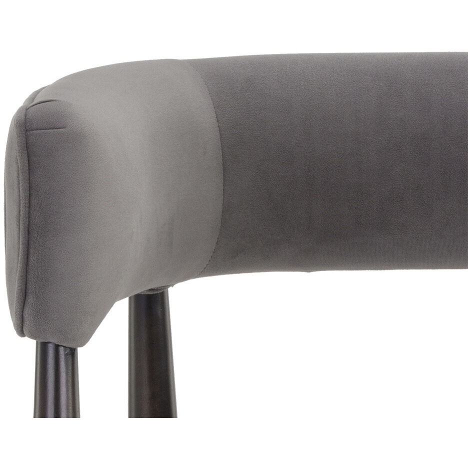 Callem Antonio Charcoal Dining Armchair